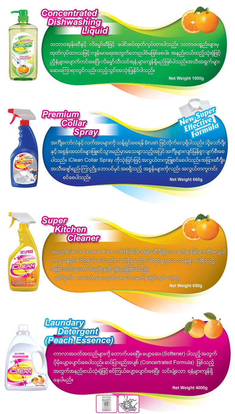 iClean - Cleans and Shine - Laundary Detergent, Kitchen Cleaner, Bathroom & Toilet Cleaner and Dishwashing Liquid